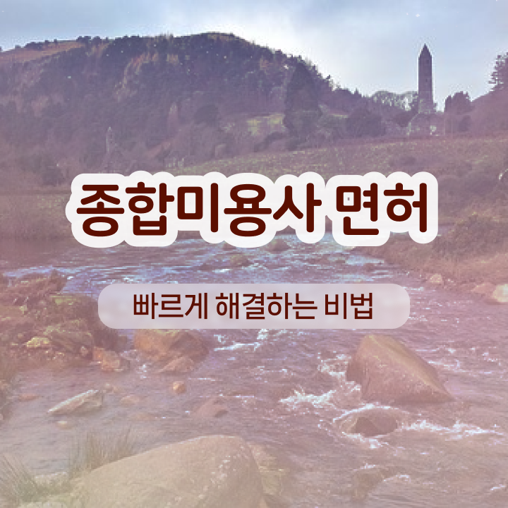  눈썹반영구학원 , 반영구학원 오픈 할 때, 취득해야 하는 자격증은? 직장과 병행하며 미용사종합자격증 쉽고 빠르게