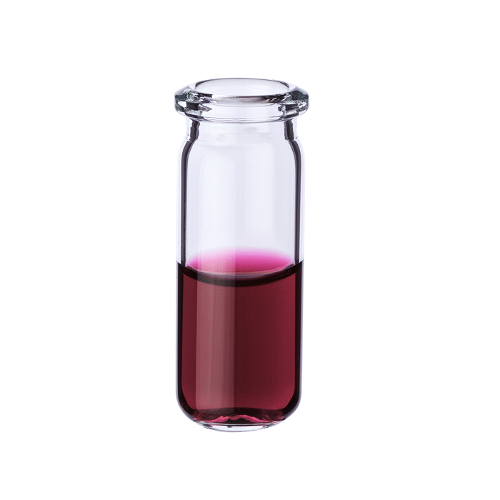  [유리초자] 9 ml 투명 크림프 바이알 (둥근 바닥) 9 ml Clear Crimp Vial (Rounded Base)