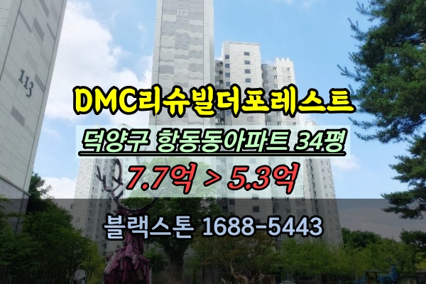  향동동 DMC리슈빌더포레스트 경매 34평 덕양구아파트 매매