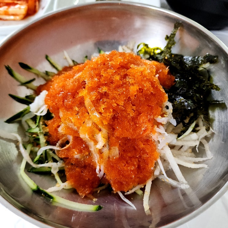  스페이스워크와 가까운 주차하기 편한 영일대 물회 맛집 신대구횟집