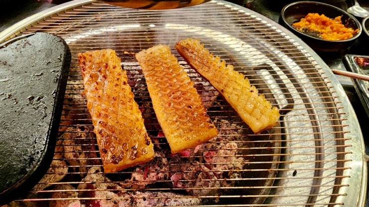  안산 고잔동 고기집 껍데기 맛집 [식껍] 구운 마시멜로 카라멜맛 껍데기