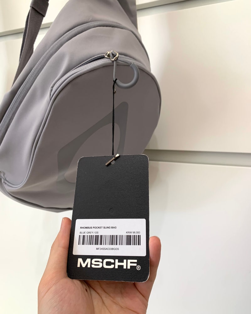 MSCHF] RHOMBUS POCKET SLING BAG_BLUE GREY ミスチーフ 正規品