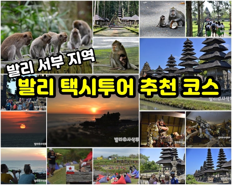  발리 택시투어 추천 코스 발리서부