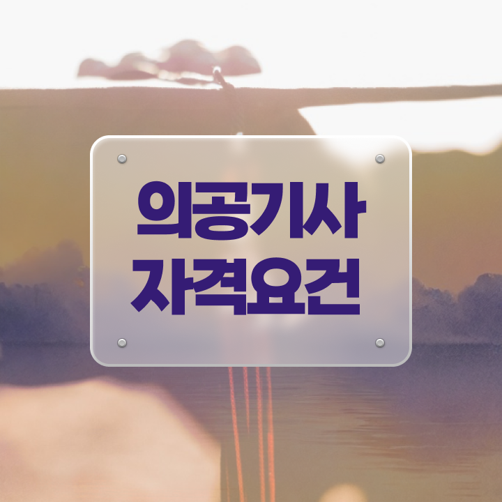  의공기사 필기 의공기사 시험자격 인강만 듣고 4달만에 성공한 노하우