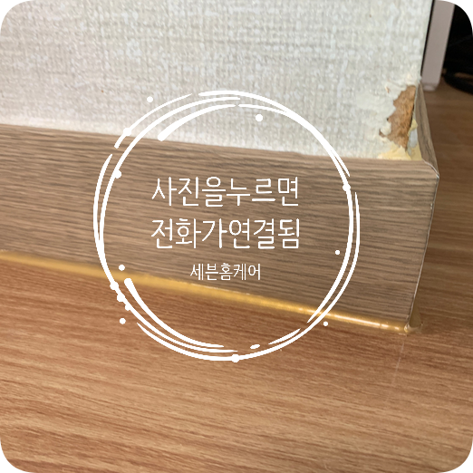 반려견이물어뜯은 걸레받이몰딩 복원하기
