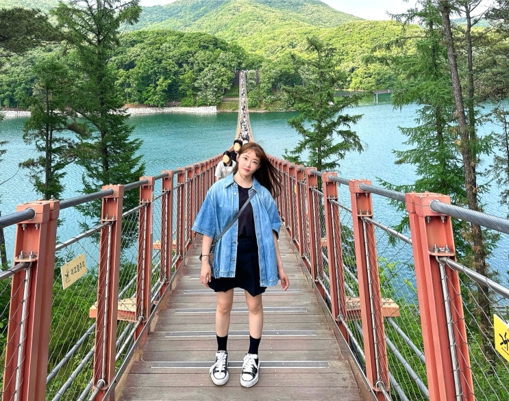  파주 가볼만한곳 마장호수 출렁다리 수상자전거 주말 나들이