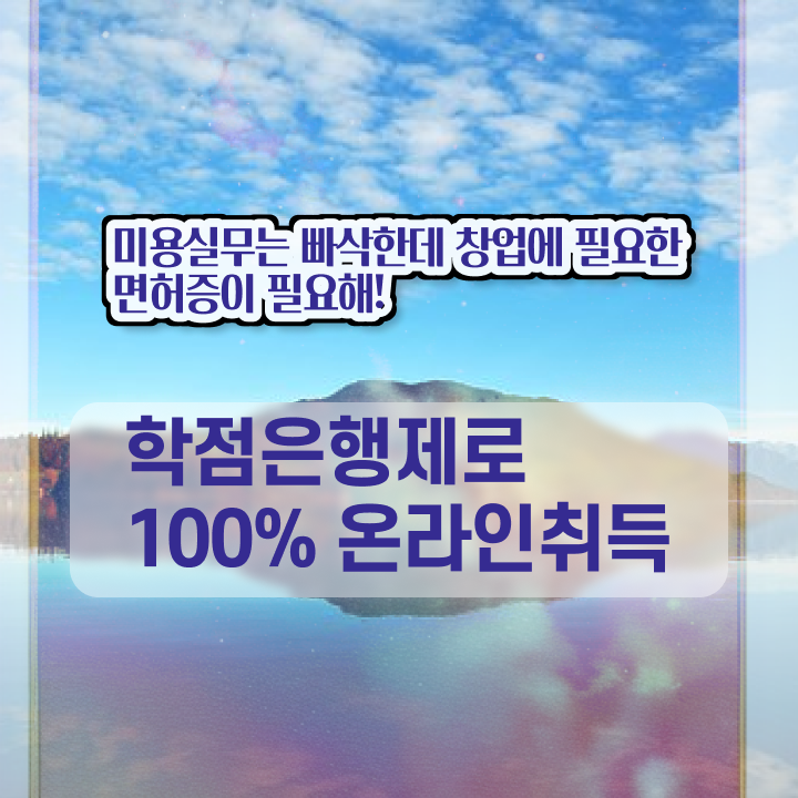  미용 자격증 종류 , 동영상 학습만으로 종합미용면허증 발급받은 후기