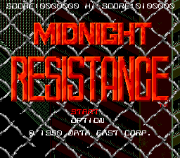  오락실 게임 기판 미드나이트 레지스탕스 Midnight Resistance