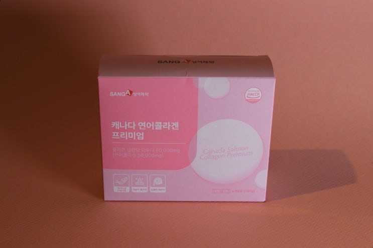  [상아제약] 캐나다 연어콜라겐 프리미엄 비리지않는 레몬맛임!!