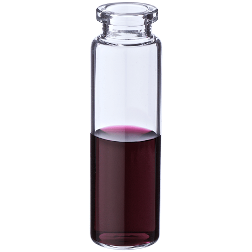  [유리초자] 20 ml 투명 크림프 바이알 (평바닥) 20 ml Clear Crimp Vial (Flat Base)