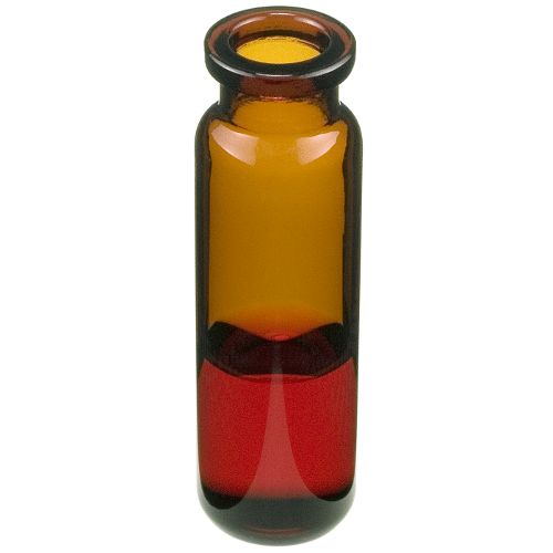  [유리초자] 20 ml 엠버 크림프 바이알 (둥근 바닥) 20 ml Amber Crimp Vial (Rounded Base)
