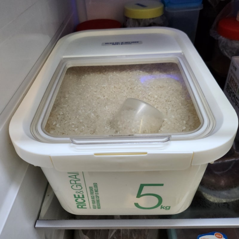 [여름 쌀보관법]락앤락쌀통5kg 쌀보관냉장고 락앤락잡곡통 쌀벌레걱정없는 쌀보관