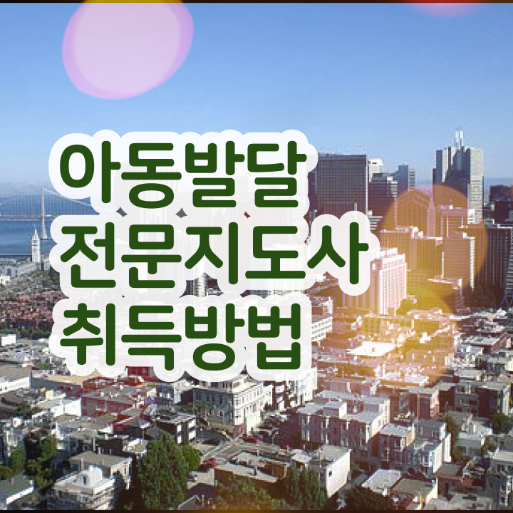  아동발달전문지도사 기간 , 아동발달전문지도사 자격증 20일 만에 합격한 전략 , 이후 전망