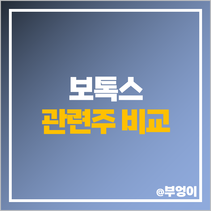 보톡스 관련주 메디톡스 주식 휴온스 주가 유바이오로직스 보톡스 관련주 메디톡스 주식 휴온스 주가 유바이오로직스