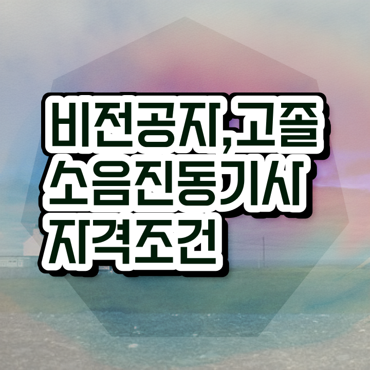  소음진동기사 응시조건 인강으로 반 년만에 완료한 팁