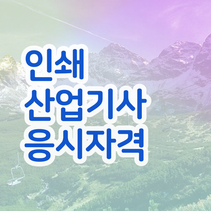  인쇄산업기사 시험자격 인강만 듣고 15주만에 끝낸 과정