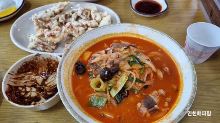  연천맛집 군남면 배달가능 군남반점 차돌짬뽕 수제돈까스