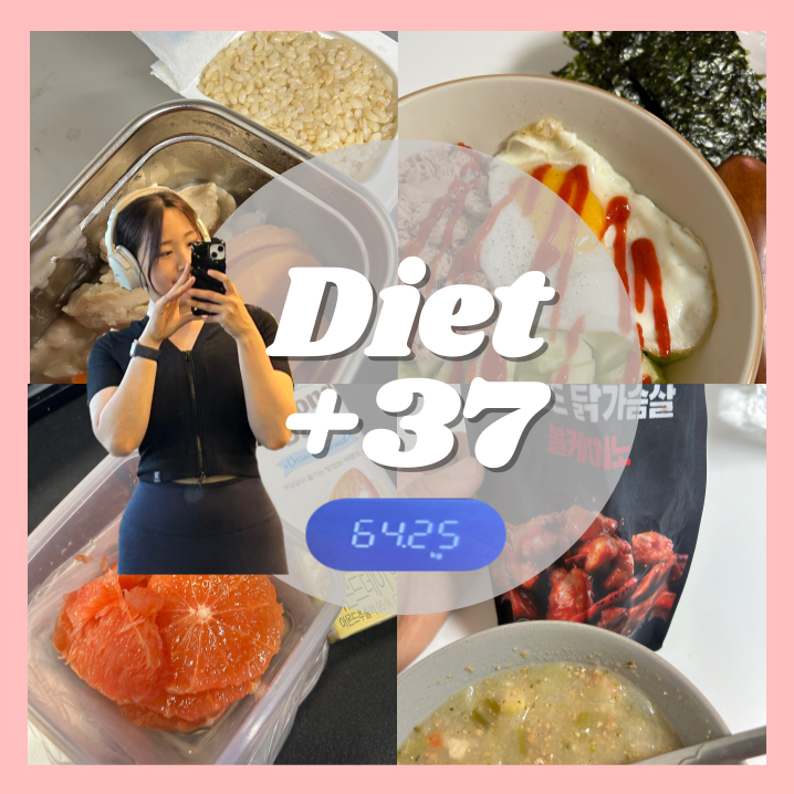  다이어트 | 37일차 | 감량 | 눈바디 | 건강한 | 점심식사 | 레시피 | 간단요리 | 어깨루틴 | 폼롤러 | 스트레칭