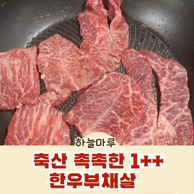  하늘마루 축산 촉촉한 1++ 한우부채살