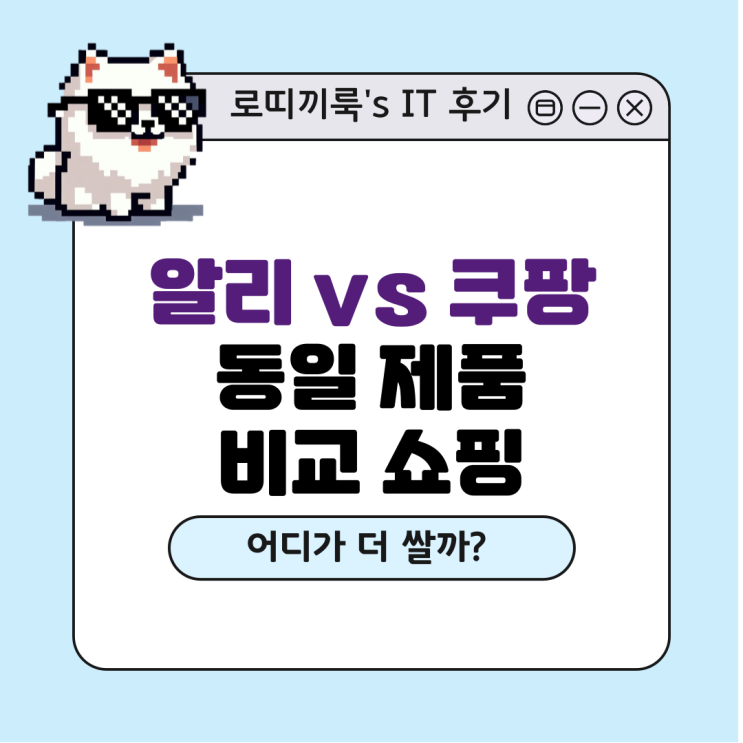  알리, 쿠팡 동일제품 가격 비교 쇼핑 _ 해외직구 금지 직전