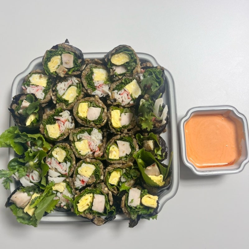 고수 김밥 만들기