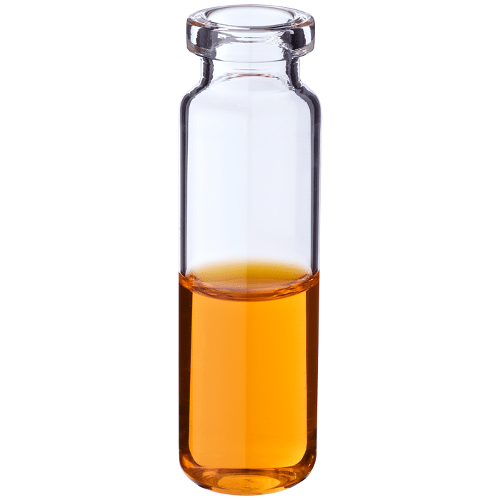  [유리초자] 20 ml 투명 크림프 바이알 (평바닥) 20 ml Clear Crimp Vial (Flat Base)