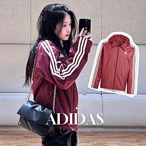 베이비몬스터 아현 아디다스 져지 바람막이 코디