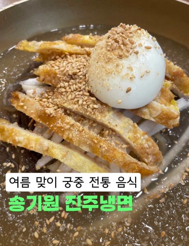  [경남 진주] 송기원 진주냉면 본점1세대 백년 맛집