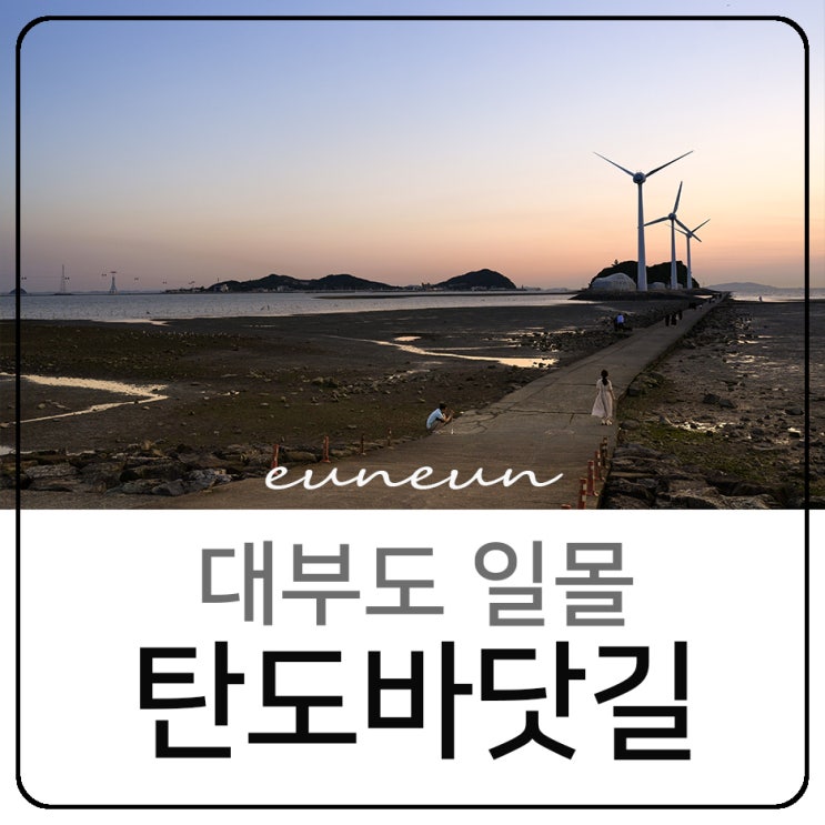  대부도 일몰 명소 탄도항 아름다운 탄도바닷길