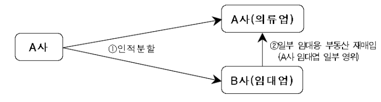  인적분할시 중단사업 해당여부 및 분할자산 재매입시 회계처리