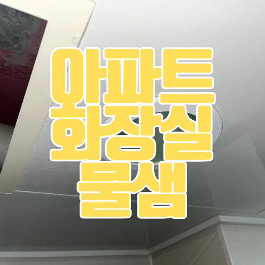  동탄 화장실 물샘ㅣ오산동 동탄역 아파트 방수공사