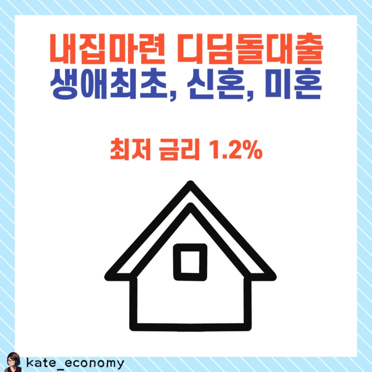  내집마련 디딤돌대출 자격, 금리: 생애최초, 신혼부부, 미혼