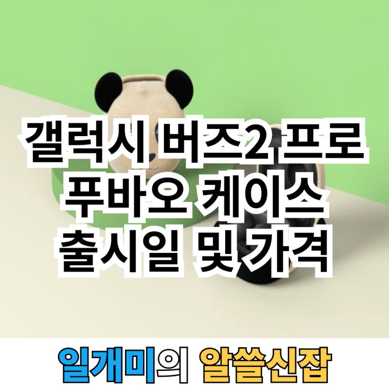 갤럭시 버즈2 프로 푸바오 케이스 출시일 및 가격 정보