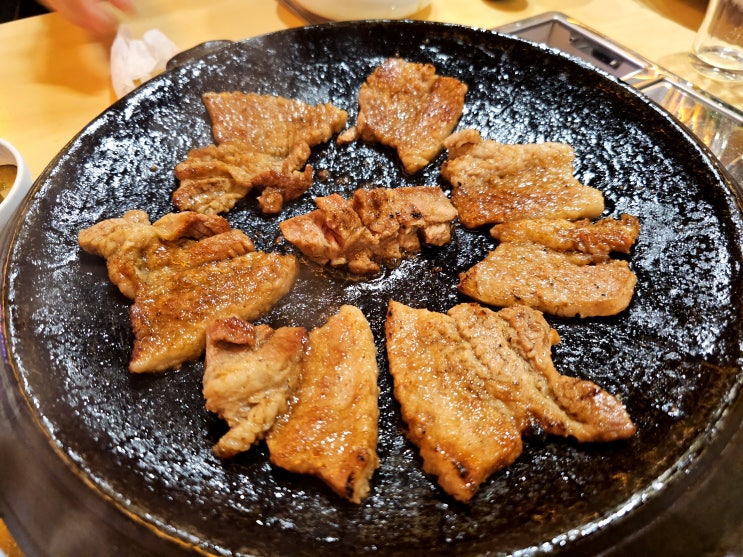  부산 남포동 맛집-오겹살과 양념갈비가 맛있고 회식장소로 좋은 구워주는 고기집 [해강숯불갈비] 점심특선
