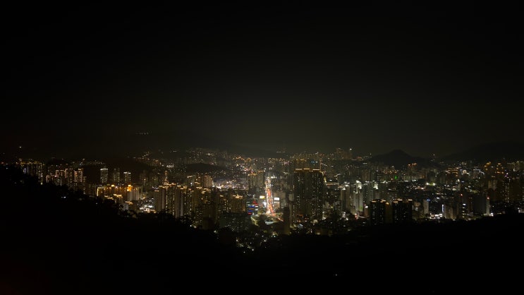  부산 숨겨진 야경 명소 만덕고개누리길전망테크 가는 방법 소개와 야경 사진