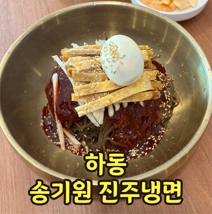  경남 하동 맛집 송기원 진주냉면 본점 비교 찐후기
