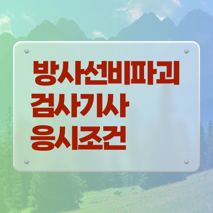  방사선비파괴검사기사 시험응시자격 온라인 수업으로 간편하게 성공한 비법