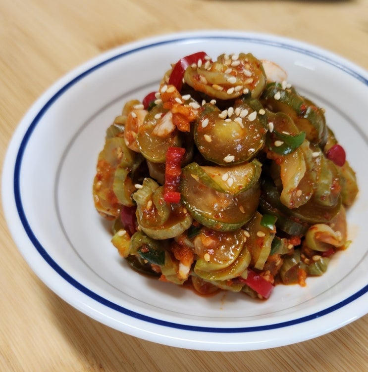  오이지무침 만드는법 전통 오이지무침 레시피 오독오독 오이짠지무침 맛있는 양념