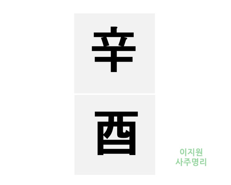  신유일주 남자 여자 특징 직업 개운법 (辛酉日柱)