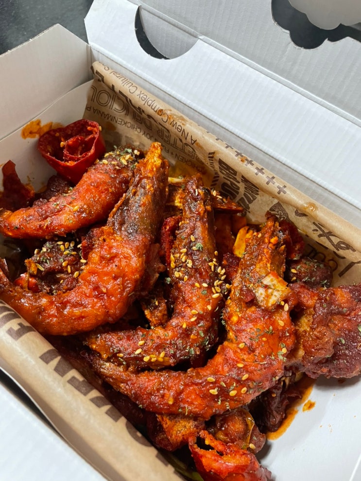  치킨매니아 마라롱새우 가격 맵기 맛 후기