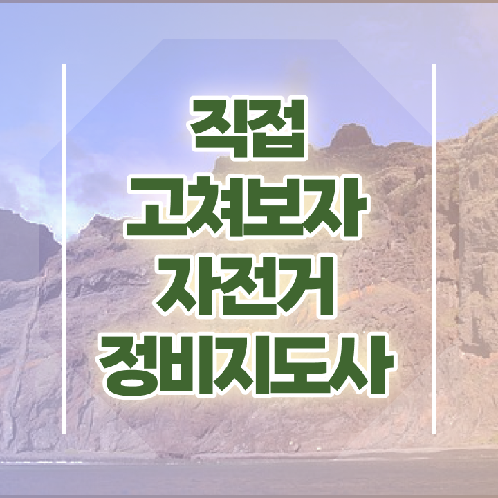  자전거 정비사 , 자전거정비지도사 자격증 온라인으로 간단히 합격한 전략 , 취업정보