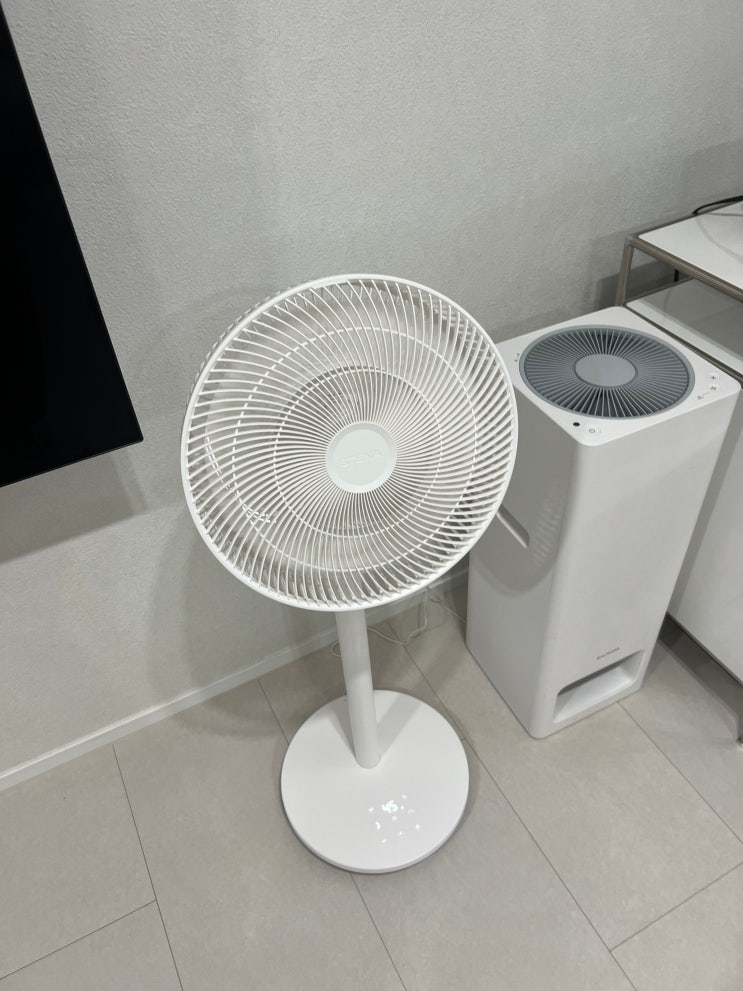  내돈내산 스테나 퓨어팬 무소음 무선 선풍기(신생아 선풍기)