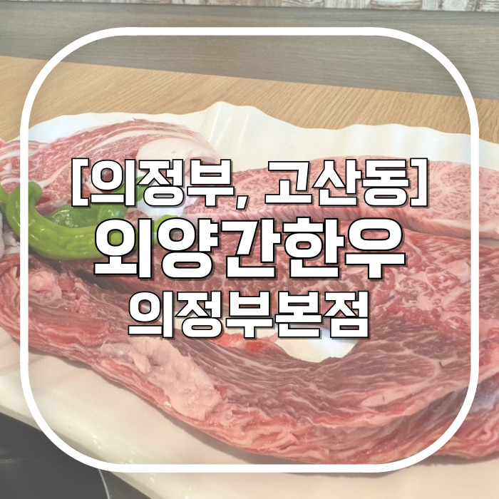  [의정부, 고산동] 외양간한우 의정부본점 / 눈 내리는 한우 배터지게 먹는 런치메뉴 가성비 개쩌는 의정부 소고기
