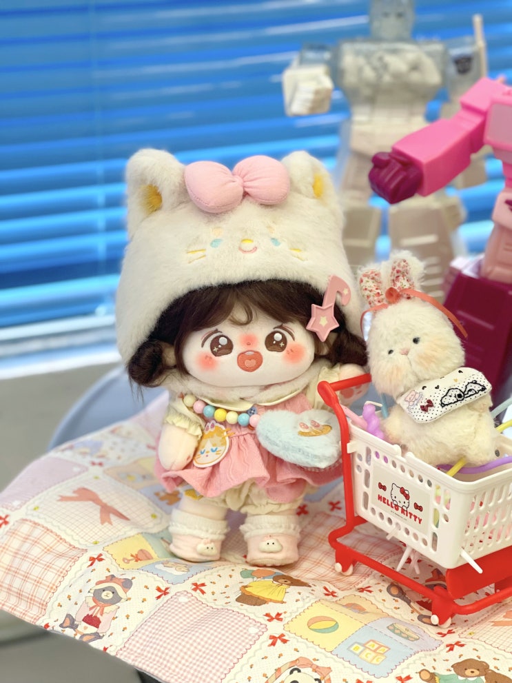  20cm 우유 야옹 세트 인형옷 아이돌인형옷