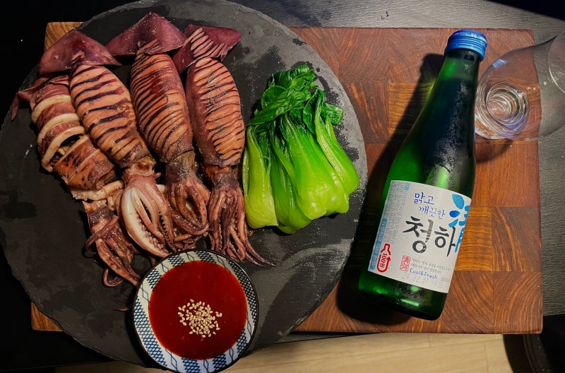 내장 가득 총알 오징어 무수분 통찜 만드는법 비린내 제거 손질 팁