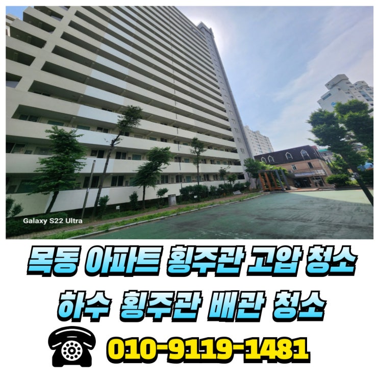  횡주관 청소를 주기적으로 해야 하는 이유 양천구 목동