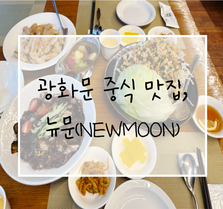  광화문 회식장소 추천, 고급 중식당 뉴문