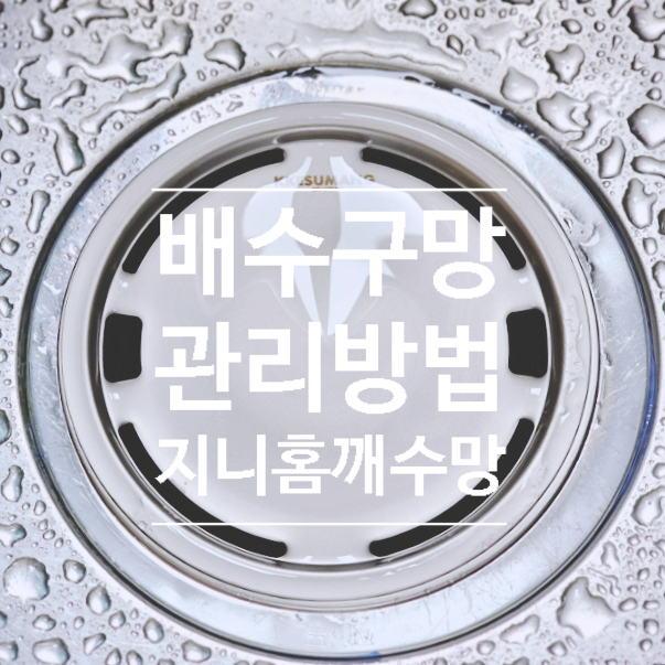  싱크대 배수구 관리 방법 4가지, 스테인리스 배수구망 으로 깔끔하게 지니홈 깨수망