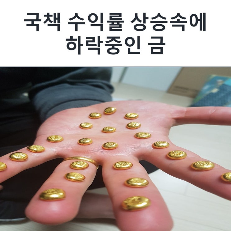 국책 수익률 상승 속에 하락 중인 금