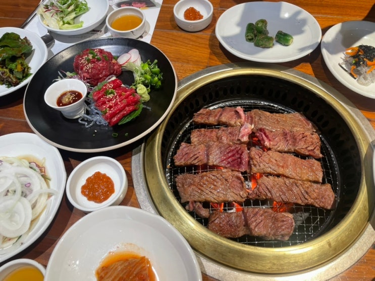  판교 맛집 송추가마골 인어반 점심메뉴 송추갈비 정식 후기